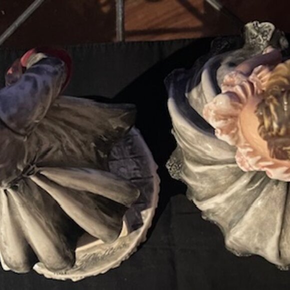 Carlo Mollica Italy-Victorian Rococo-Dressed Dancers – 1930-1940 Signed - Picture 5 of 7